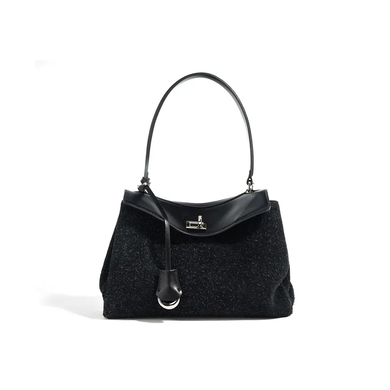 Suuri mokkanahkainen työlaukku, naisten laukku