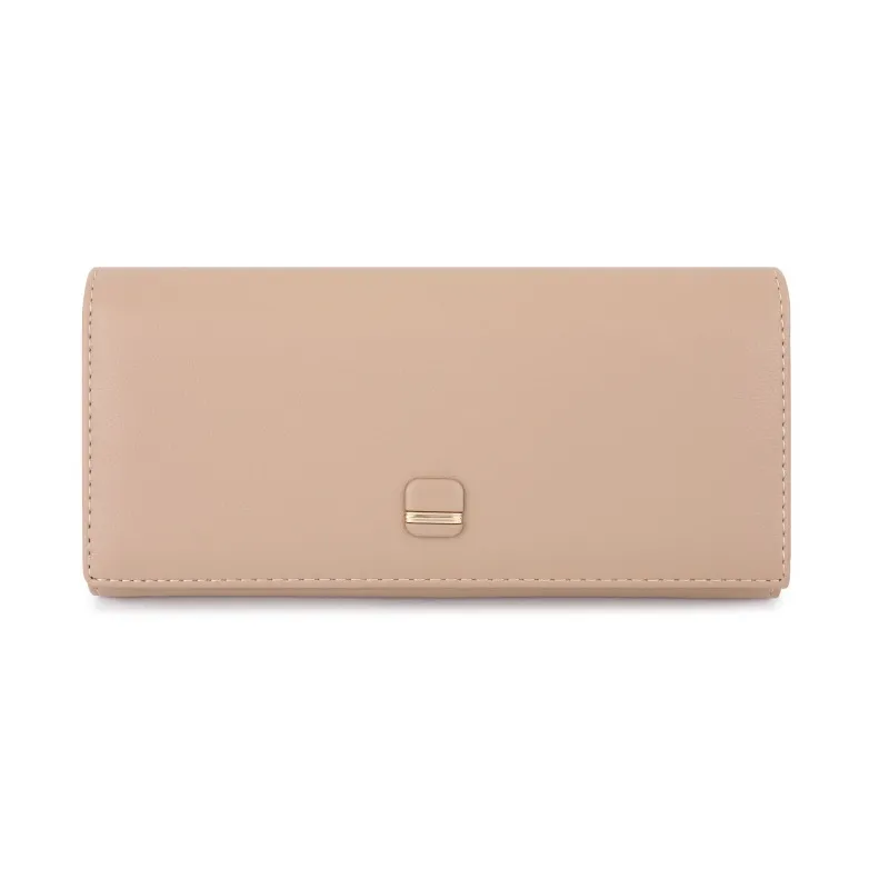 Suuri naisten nahkaläppäinen lompakko Money-korttipidike