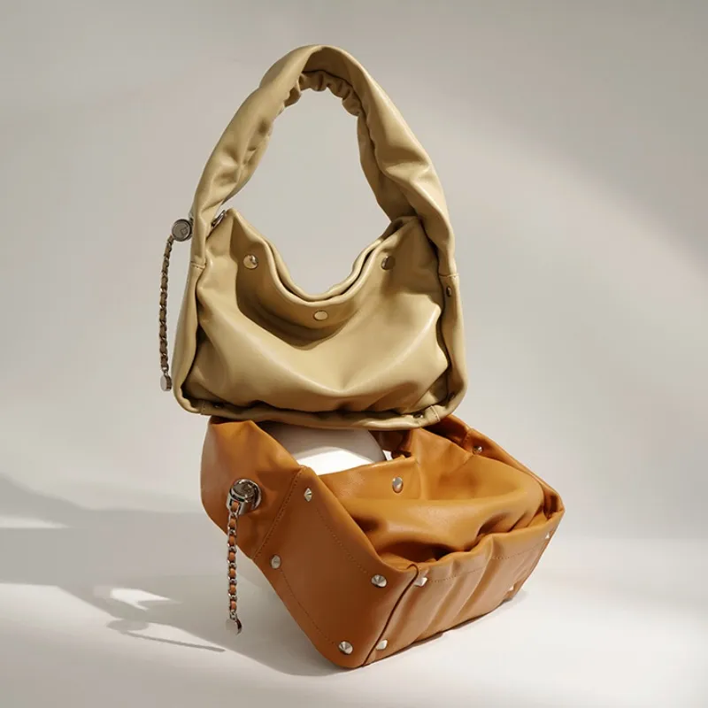 Tyylikäs merkkinahkainen Mini Side Crossbody Bucket Bag